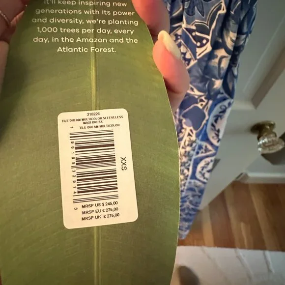 💙NWT 💙 blue tile dream maxi dress - WILL PRICE MATCH - Picture 9 of 9